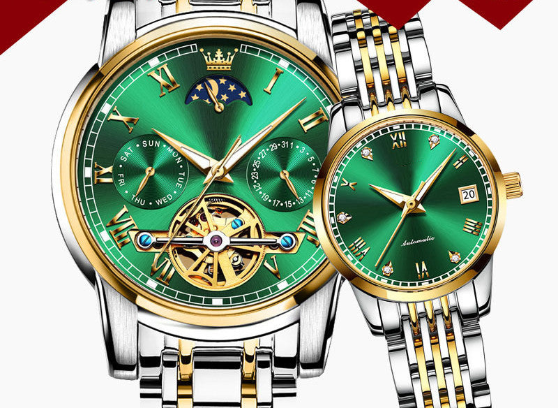 Couple's Automatic Pair Of Mechanical Watches