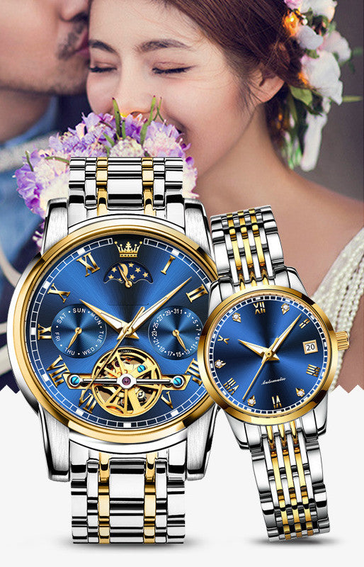 Couple's Automatic Pair Of Mechanical Watches